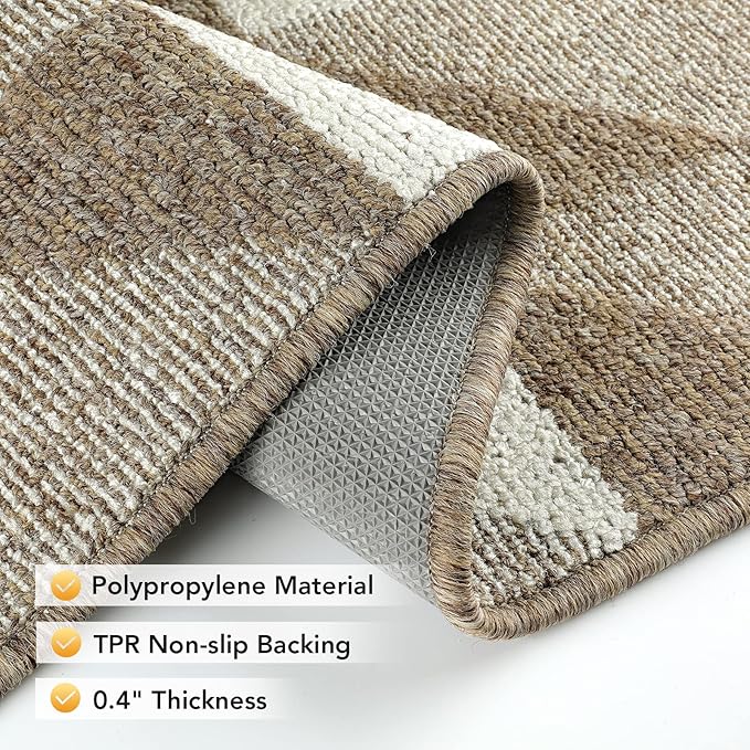 hicorfe Kitchen Rugs and Mats Sets,Super Absorbent Polypropylene Non-Slip Rug,Soft Comfort Floor Mat,Washable for Kitchen,Hallway,Office,Sink,Laundry(24" x 35")