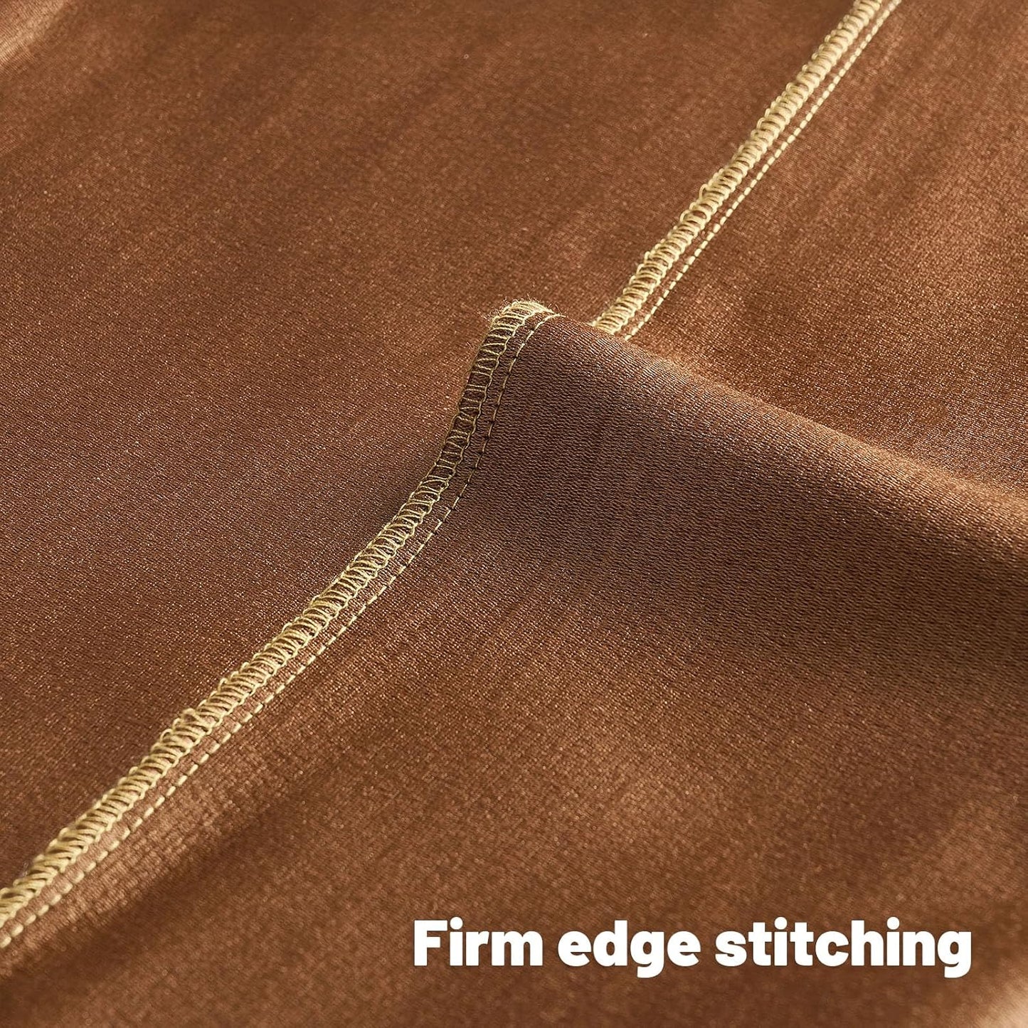 FUTEI Bronze Chenille Decorative Throw Pillow Covers 16x16 Inch Set of 2,Soft Embossed Striped Textured Cushion Case,Modern Home Decor for Couch Bed Living Room