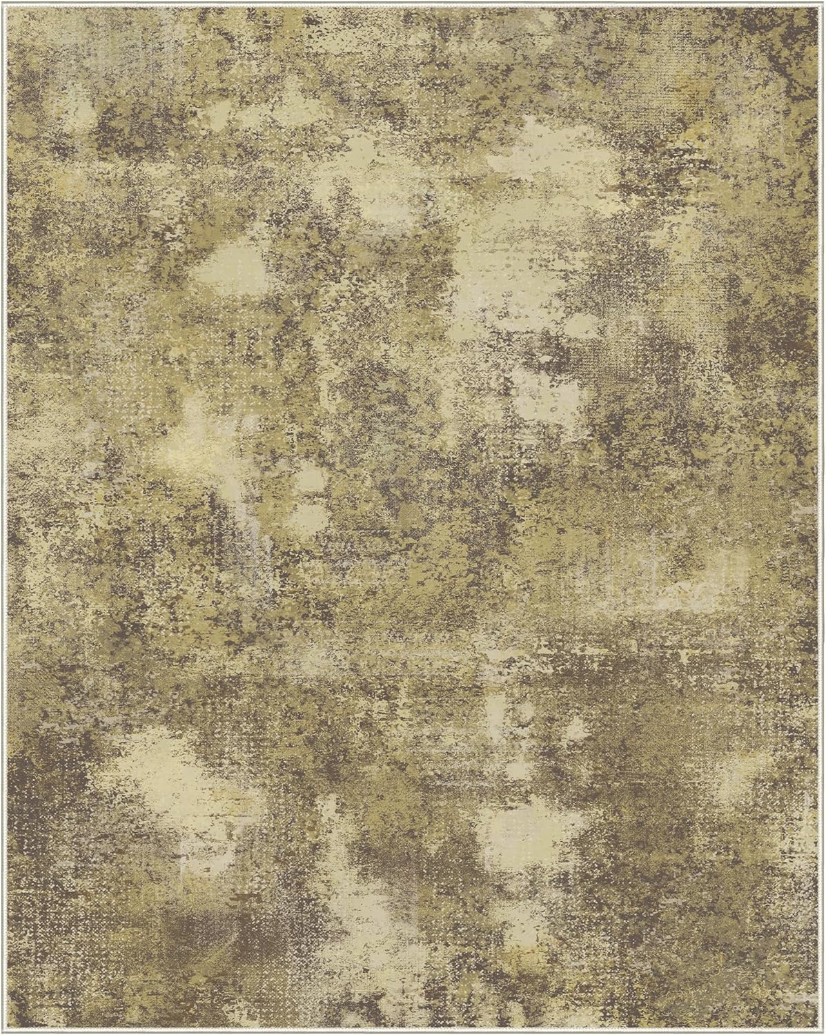 Area Rugs 8x10 for Living Room Bedroom, Modern Abstract Machine Washable Rug, Large Soft Low Pile Floor Carpet with Non Slip Backing for Dining Room, Amber Brown