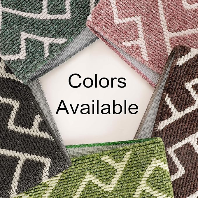 hicorfe Kitchen Rugs and Mats Sets,2 Pieces Super Absorbent Polypropylene Non-Slip Rug,Soft Comfort Floor Mat,Washable for Kitchen,Hallway,Office,Sink,Laundry(24" x 35" Plus 24" x 79",Sage Green