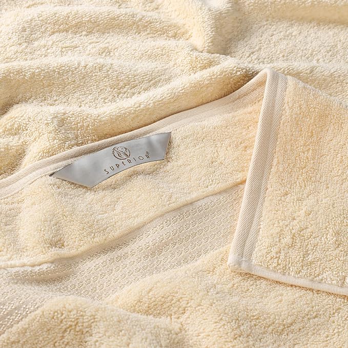 Superior Egyptian Cotton 10-Piece Face Towel Set , Small Towels For Facial, Spa, Quick Dry, Absorbent Towels, Bathroom Accessories, Guest Bath, Home Essentials, Washcloth, Airbnb, Canary