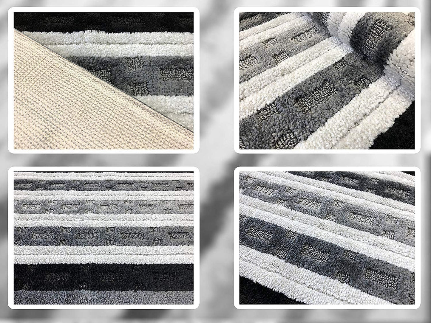 Custom Length Hallway Runner Rug,Slip Resistant,Chain Anthracite, 26 Inch X 14 feet, Sold and Priced Per Foot