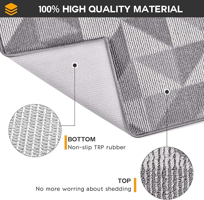 hicorfe Kitchen Rugs and Mats Sets,Super Absorbent Polypropylene Non-Slip Rug,Soft Comfort Floor Mat,24" x 35" Washable for Kitchen,Hallway,Office,Sink,Laundry