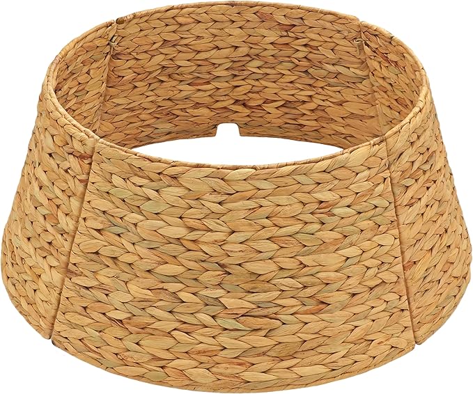 CENBOSS Rattan Christmas Tree Collar, Wicker Tree Skirt & Stand Base Cover (Natural, 36 inch)