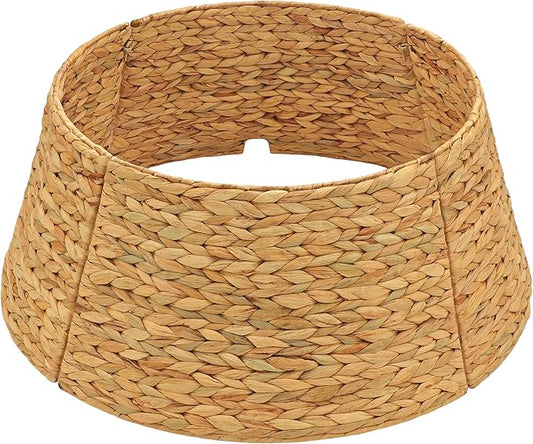 CENBOSS Rattan Christmas Tree Collar, Wicker Tree Skirt & Stand Base Cover (Natural, 42 inch)
