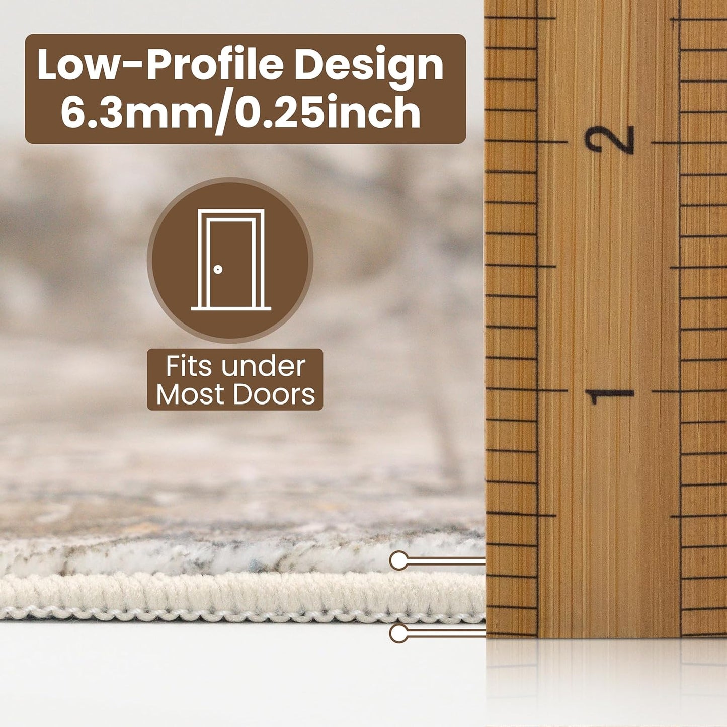 Washable Runner Rug 2.5x8 | Non Slip Rug Runners for Hallways, Entryways, Kitchens, Bathrooms, Bedrooms | Ultra-Soft Flannel Carpet Runners with Rubber Backing (Dark Sage, 2.5x8)