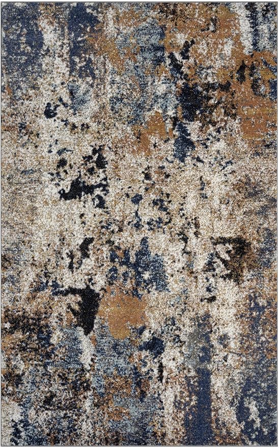 Keen Home Design Area Rugs - 9x12 Non-Shedding, Abstract Rugs for Kitchen, Living Room, Bedroom, Dining Room, Entryway - Size: 9'2" x 11'11", Multi