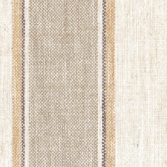 HomePop Oslo Decorative Bench -Wide Tan Stripe