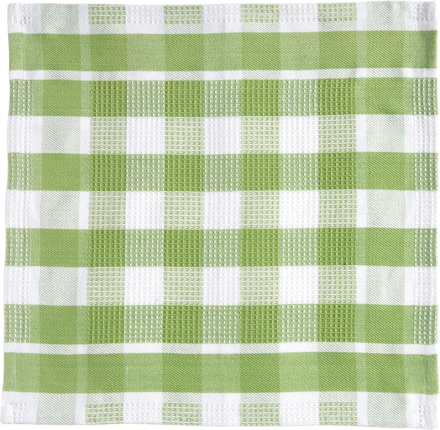 LANE LINEN 100% Cotton Kitchen Dish Cloths, Ultra Soft Absorbent Quick Drying Dish Towels, Multiweave Wash Cloths Dish Towel Sets, 12x12 Inches, 8 Pack - Sage Green