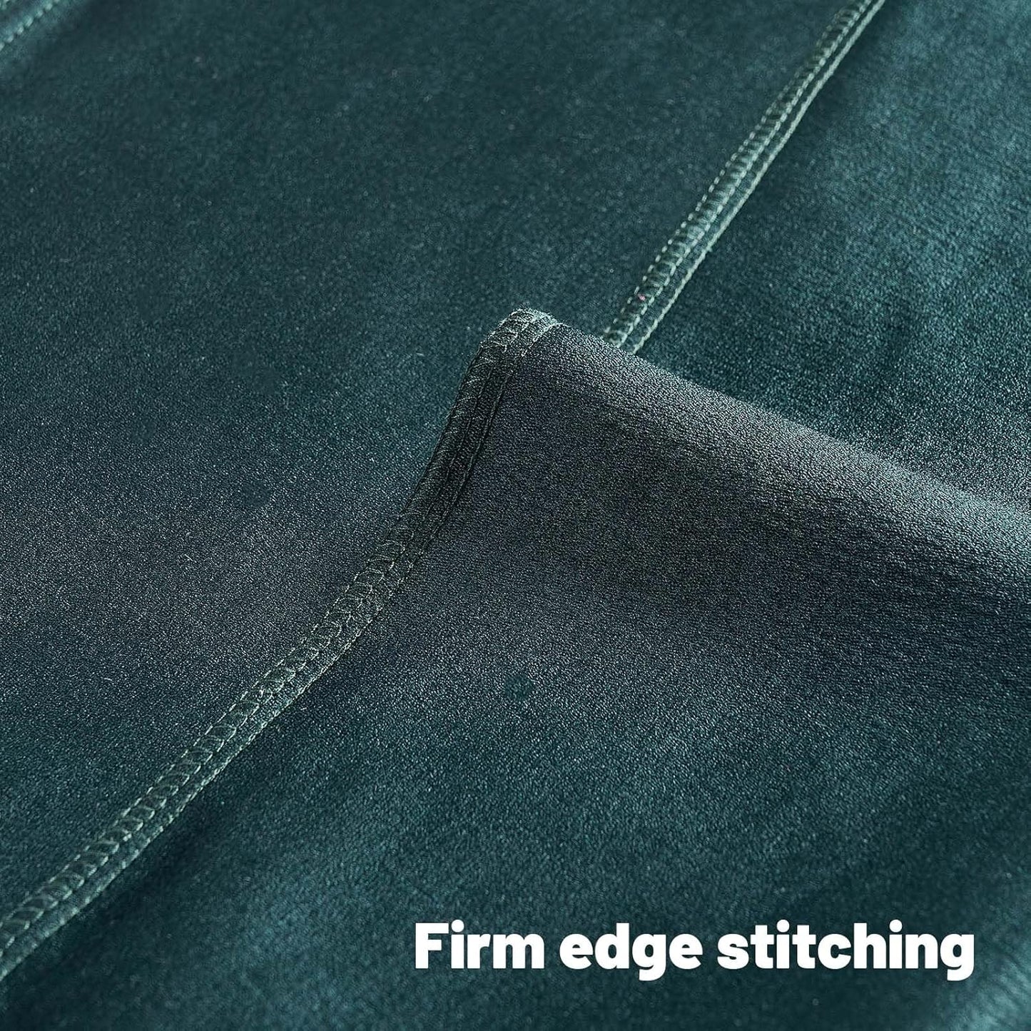 FUTEI Dark Green Chenille Decorative Throw Pillow Covers 18x18 Inch Set of 2,Soft Embossed Striped Textured Cushion Case,Modern Home Decor for Couch Bed Living Room