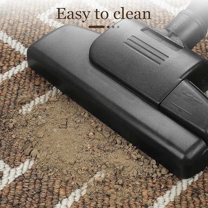 hicorfe Kitchen Rugs and Mats,Kitchen Mats for Floor,24"x35" Non Slip Runner Rug,Absorbent Resist Dirt Comfort Standing Mat Machine Washable for Entryway,Hallway,Front of Sink(Brown)