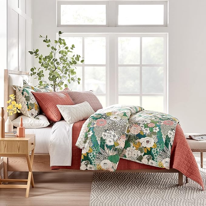 Levtex Home Mills Waffle Twin XL/Twin Quilt Set (68x86in) with 1 Pillow Sham (26x20in) - Adobe - 100% Cotton Twin Size Quilt Bedding Set - Lightweight, Soft, Pre-Washed