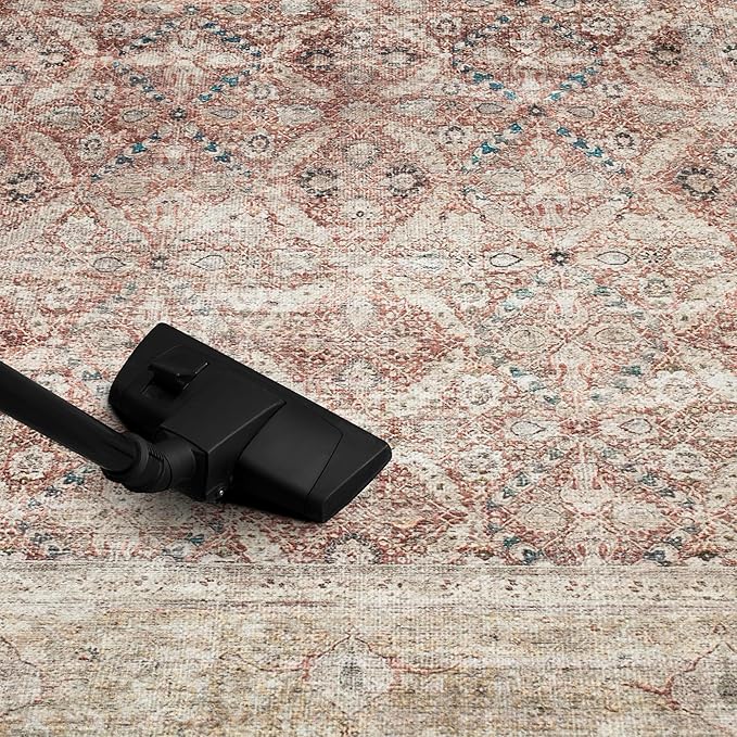 Keen Home Design 2x3 Rug - Machine Washable Entry Rug with Non-Slip Backing, Ideal for Enteryway, Kitchen, Bathroom, Laundry Room - Vintage, Easy Clean, Durable, Low Pile - (2' x 3')