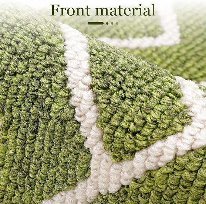 hicorfe Kitchen Rugs and Mats Sets,Super Absorbent Polypropylene Non-Slip Rug,Soft Comfort Floor Mat,Washable for Kitchen,Hallway,Office,Sink,Laundry(20" x 31.5",Sage Green)