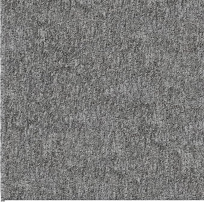 Ottomanson 2'7" x 55' Ultra-Thin Hallway Runner Rug - Durable Non-Slip Carpet for High-Traffic Areas - Fits Under Doors for Seamless Entry - Ideal for Kitchen, Entryway, Bedroom & Living Room, Gray