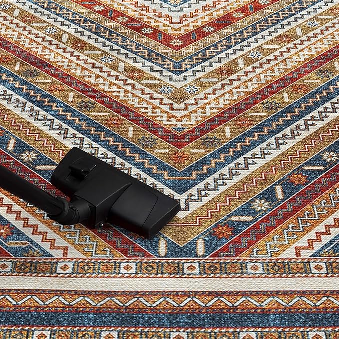 Keen Home Design 2x3 Rug - Machine Washable Entry Rug with Non-Slip Backing, Ideal for Enteryway, Kitchen, Bathroom, Laundry Room - Vintage, Easy Clean, Durable, Low Pile Rug - (2' x 3')