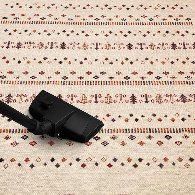 Keen Home Design 2x10 Rug - Machine Washable Runner Rug with Non-Slip Backing, Ideal for Hallway, Entryway, Kitchen, Laundry Room - Vintage, Easy Clean, Durable, Low Pile - (2'6" x 10')