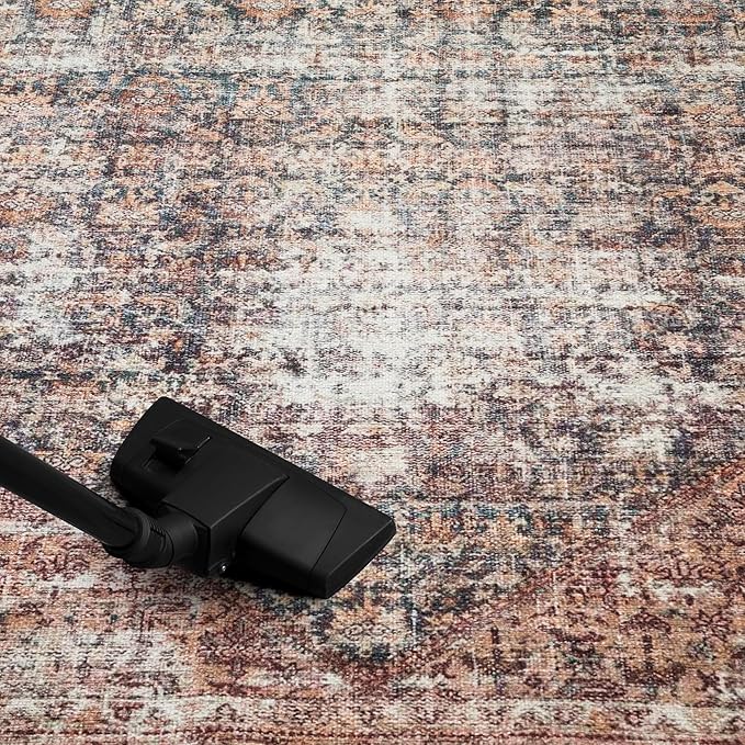 Keen Home Design 8x10 Rug - Machine Washable Area Rug with Non-Slip Backing, Ideal for Living Room, Dining Room, Bedroom - Vintage, Easy Clean, Durable, Low Pile - (8' x 10')