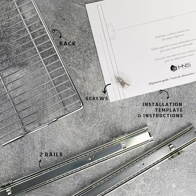 HOLDN’ STORAGE Pull Out Cabinet Organizer, Heavy Duty Caddy w/Lifetime Limited Warranty -17”W x 21”D - Requires At Least 18-1/4” Cabinet Opening, Steel Metal Cabinet Drawers Slide Out, Chrome