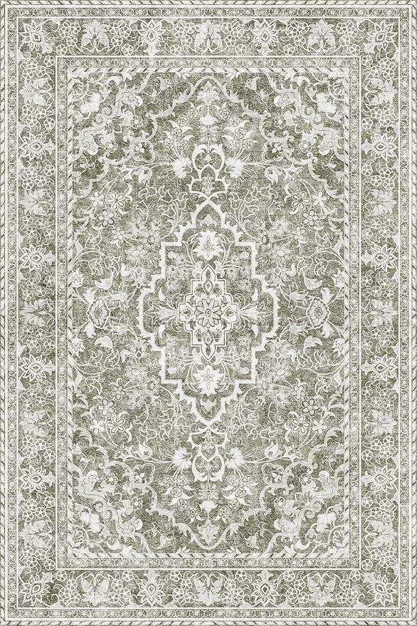 Washable Entryway Rug 2x3 | Non Slip Rug Runners for Hallways, Entryways, Kitchens, Bathrooms, Bedrooms | Ultra-Soft Flannel Carpet Kitchen Rug with Rubber Backing (Sand, 2x3)