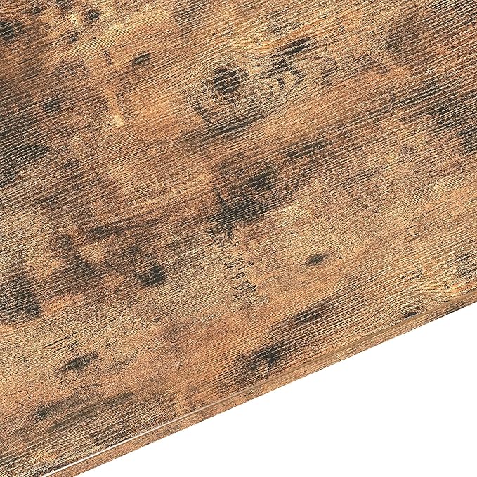 IRONCK Industrial Kitchen Baker’s Rack, Kitchen Island Utility Storage Shelf, Coffee Bar Microwave Stand with 6 Hooks, Metal Frame, Simple Assembly, Vintage Brown